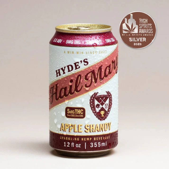 Hyde's Hail Mary - Hyde's Hail Mary - Apple Shandy - Beverage - 5mg THC + 5mg CBD + 5mg CBG - 12oz Can Main Image