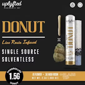 Uplifted-Donut-Live Rosin-Greazy Runtz x Cap Junky-.3g Hash Rosin-1.5g-55.51%