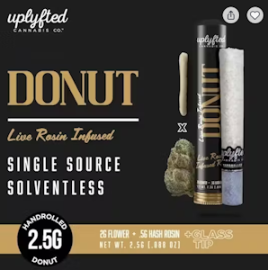 Donut - Uplyfted-Donut-Live Rosin-Autumn Sunset X Papaya Bomb-.5g Hash Rosin-2.5g-41.52%