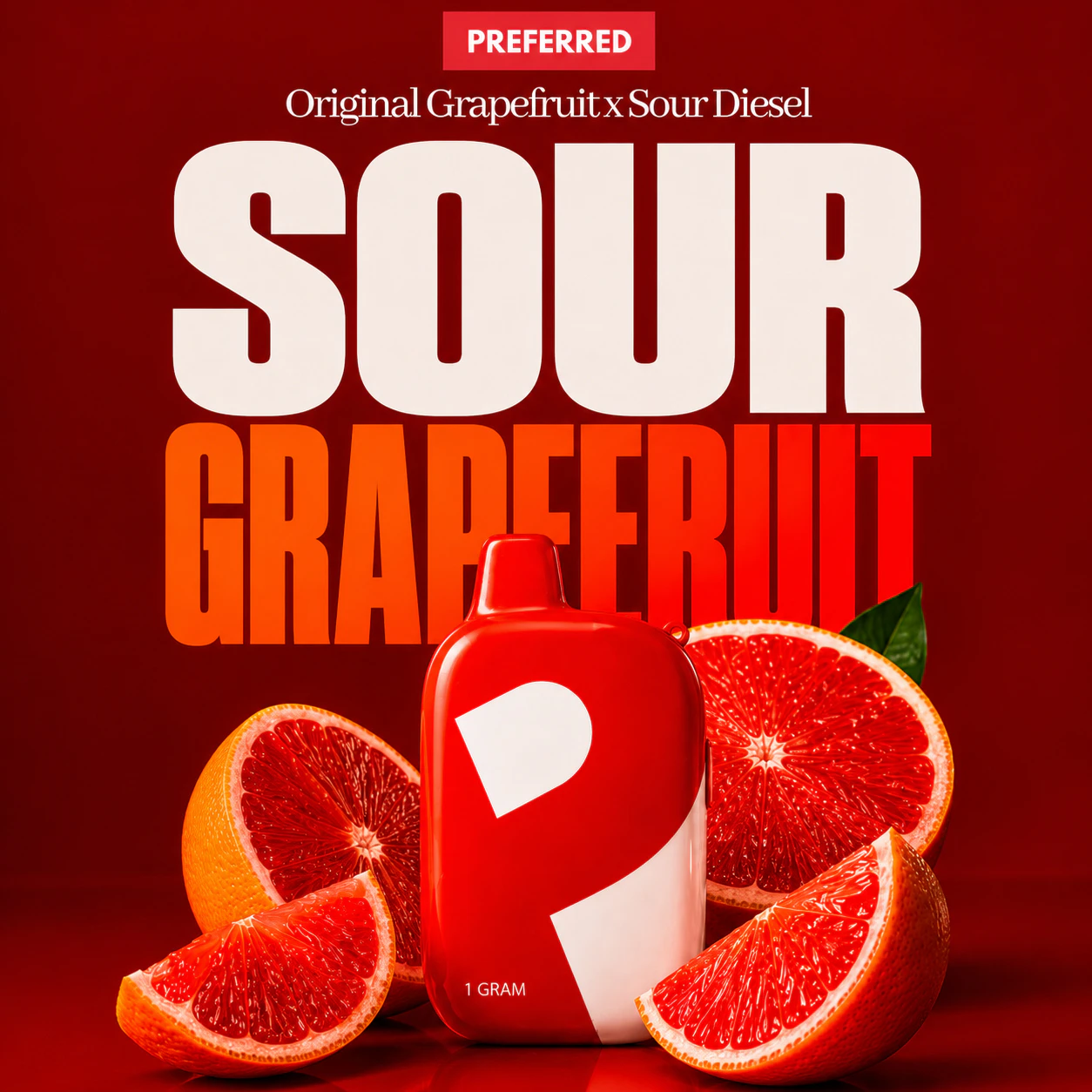 Preferred Gardens - AIO - Sour Grapefruit - 1g (H) - Preferred Gardens Main Image