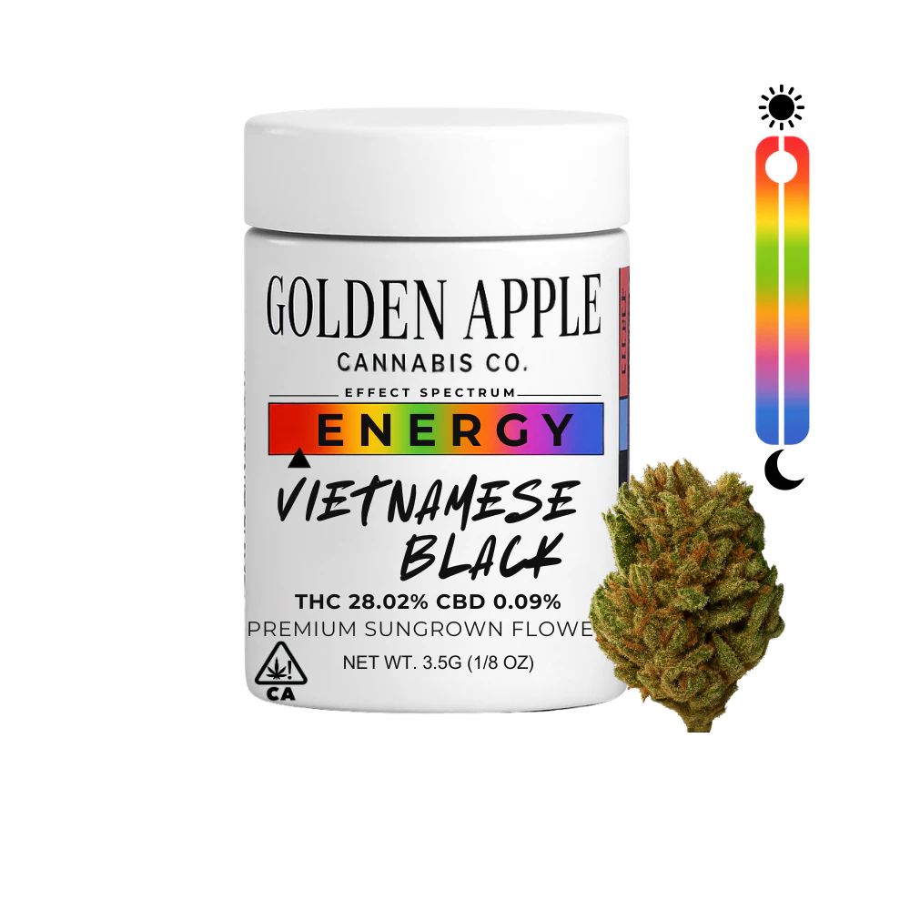 Golden Apple Cannabis Co. - Vietnamese Black | Sativa | 3.5g Main Image