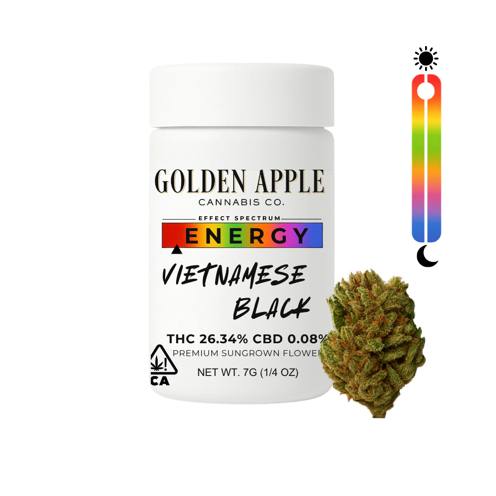 Golden Apple Cannabis Co. - Vietnamese Black | Sativa | 7g Main Image