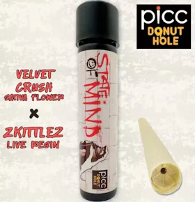 STATE OF MIND | PreRoll | LIVE RESIN INFUSED | VELVET CRUSH x ZKITTLEZ LIVE RESIN | 1G