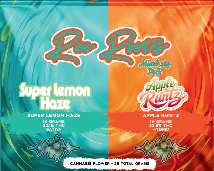 Rec Roots - Rec Roots - Super Lemon Haze + Apple Runtz - Mixed Ounce Pack - 2 x 14g - Dry Flower Main Image