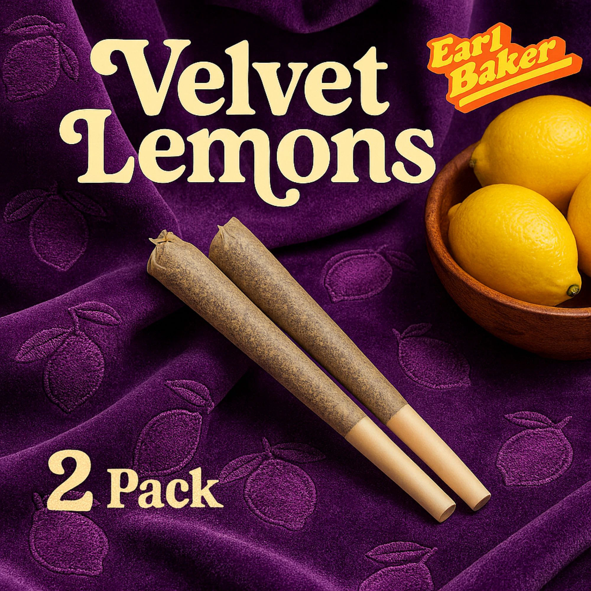 Earl Baker - Velvet Lemons 0.5g x 2 Prerolls 012 Main Image