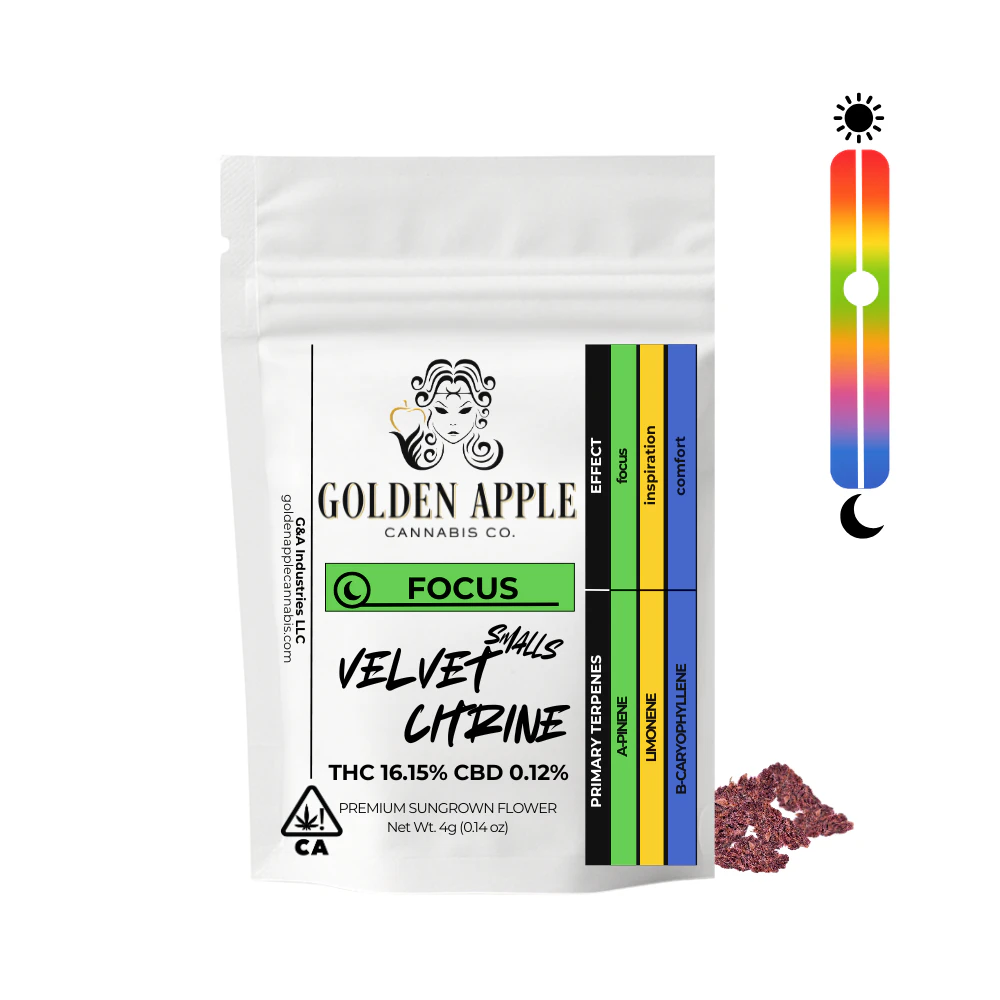 Golden Apple Cannabis Co. - Velvet Citrine - Smalls - 4g Main Image