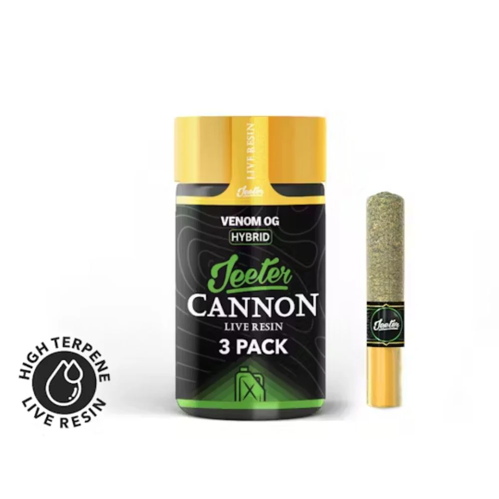 Jeeter - Venom OG 3pk Resin Cannons (1.5g total/.5g each) - JEETER Main Image