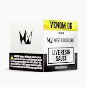 WEST COAST CURE: Venom OG 1g Live Resin Sauce (I)