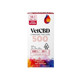 VETCBD - 10:1 EXTRA STRENGTH TINCTURE 500MG - VET CBD