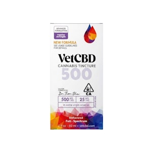 VETCBD - 20:1 REGULAR STRENGTH TINCTURE 500MG - VET CBD