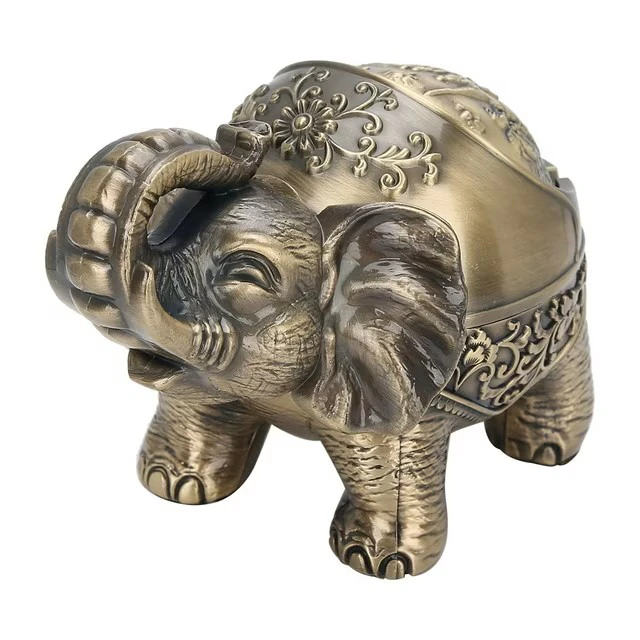Tree House Accessories - Bronze Elephant Ashtray Main Image