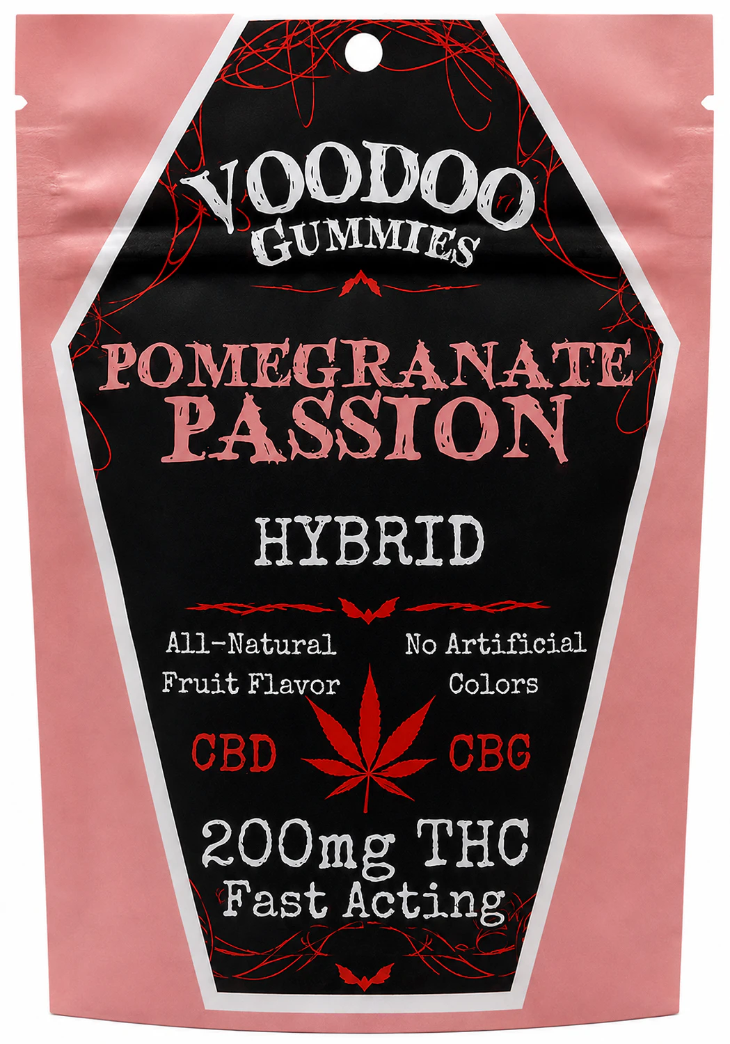 Voodoo - Pomegranate Passion 1:1:1 | THC:CBD:CBG | 200mg Main Image