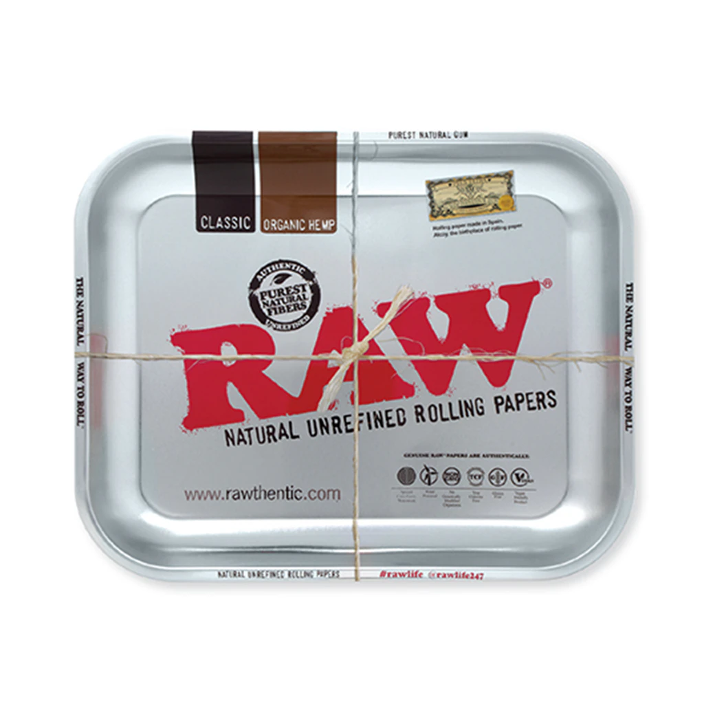 RAW - RAW Rolling Tray Metallic Silver- Large Main Image