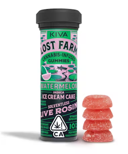 LOST FARM - [Lost Farm] Live Rosin Gummies - 100mg - Watermelon x Ice Cream Cake (I)