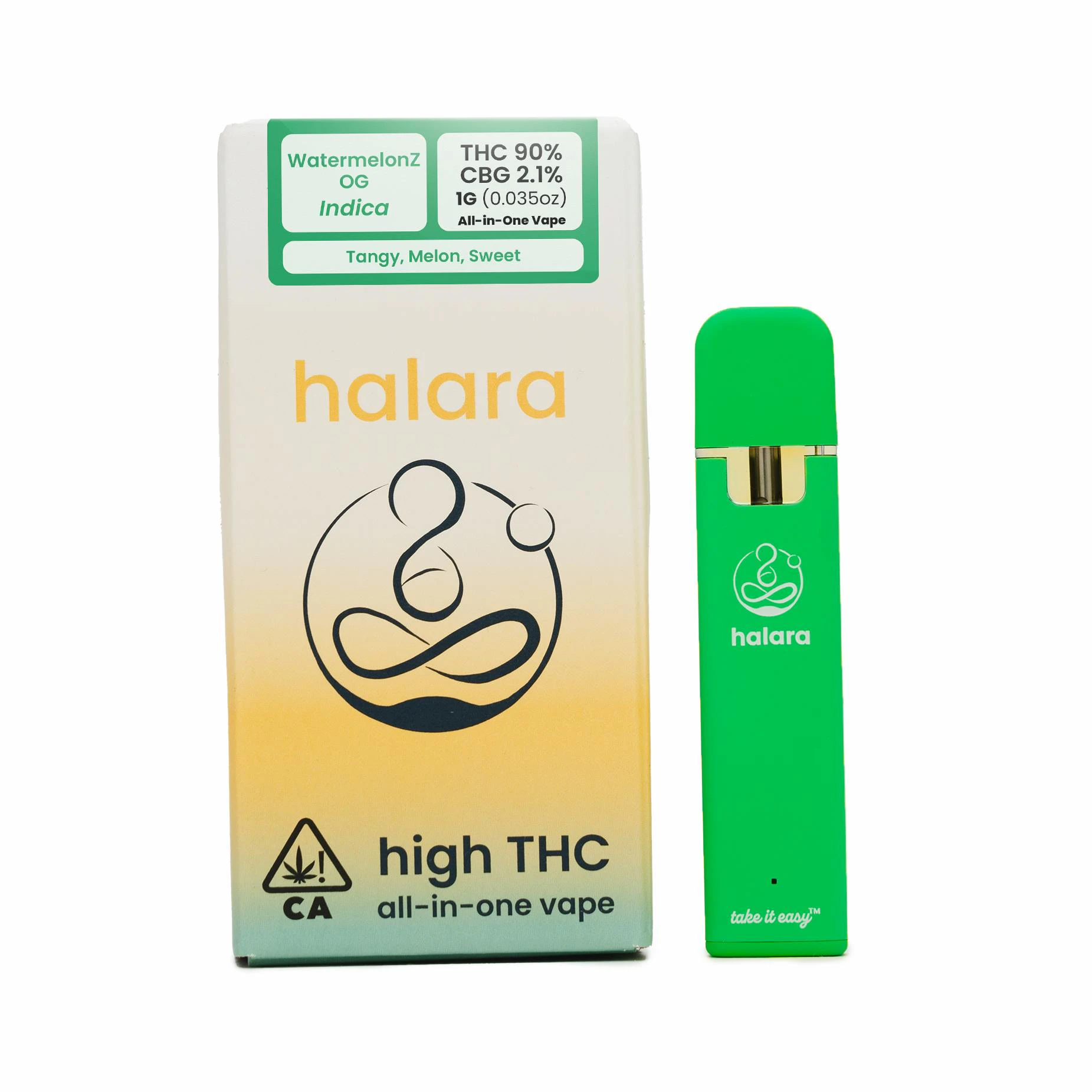 Halara - HALARA - WATERMELONZ OG 1G HIGH THC AIO Main Image