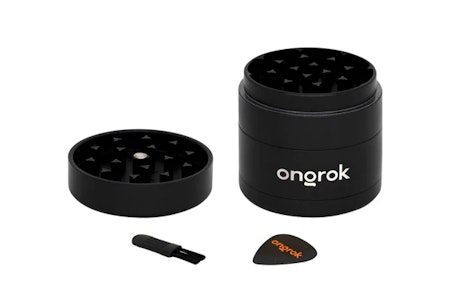 ONGROK - Ongrok - Mini 4 piece EZ Grinder | Black | Metal (2.2 in)