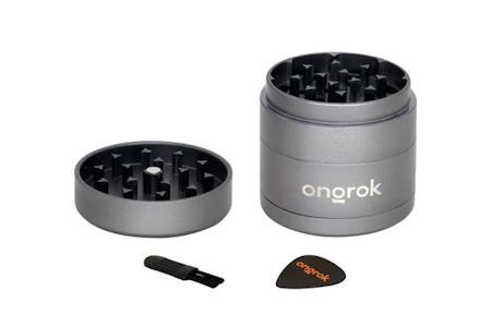 ONGROK - Ongrok - Mini 4 piece EZ Grinder | Silver | Metal (2.2 in)