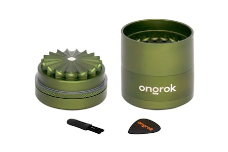 ONGROK - Ongrok - Mini 5 piece | Flower Petal Toothless Grinder | Green | Metal (2.2 in)