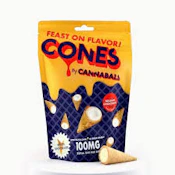 COOKIES & CREAM 10PK CONES - CANNABALS - 100mg