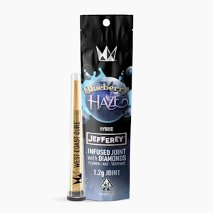 WEST COAST CURE - WCC - Infused Preroll - Blueberry Haze - Jefferey Diamonds - 1.2G