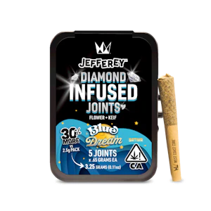 West Coast Cure - WCC - Infused Prerolls - Blue Dream - Jefferey Diamonds - 5PK - 3.25G