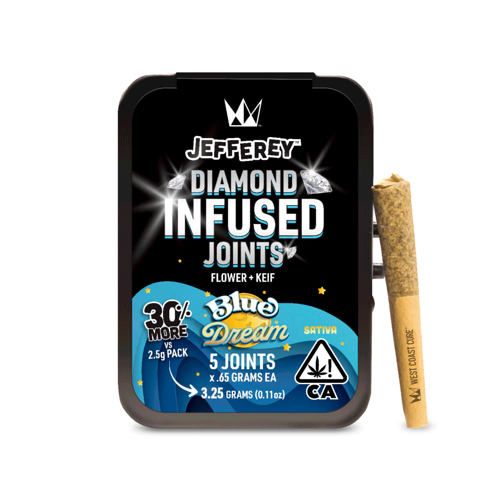West Coast Cure - WCC - Infused Prerolls - Blue Dream - Jefferey Diamonds - 5PK - 3.25G Main Image