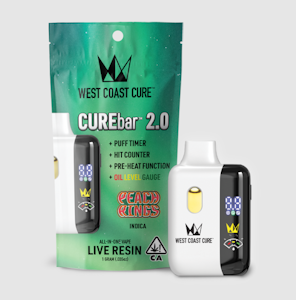 WEST COAST CURE - WCC Peach Rings Live Resin CureBar 2.0 Ready To Use Vape (I) 1g