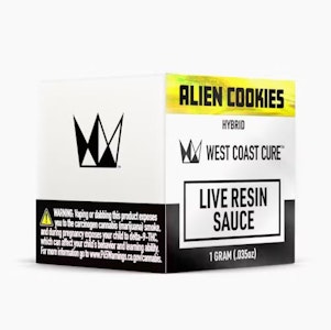 West Coast Cure - WEST COAST CURE: Alien Cookies Live Resin Sauce 1g (H)