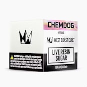 WEST COAST CURE: Chemdog 1g Live Resin Sugar (H)