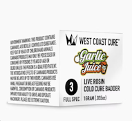 WEST COAST CURE: Juicy Cubez Live Rosin Cold Cure Badder - Tier 3 ()