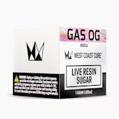 WEST COAST CURE: Gas OG 1g Live Resin Sugar (I)