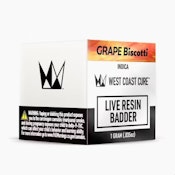 WEST COAST CURE: Grape Biscotti Live Resin Badder 1g (I)