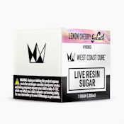 WEST COAST CURE: Lemon Cherry Gelato 1g Live Resin Sugar (H)