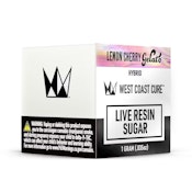 LIVE RESIN SUGAR - LEMON CHERRY GELATO 1G - WEST COAST CURE