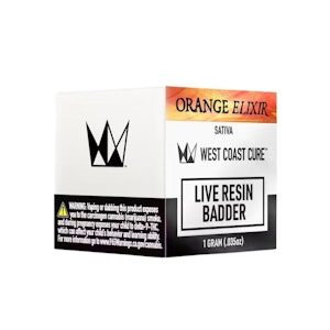 WEST COAST CURE - ORANGE ELIXIR LIVE RESIN BADDER 1G - WEST COAST CURE