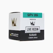 SFV OG LIVE RESIN SUGAR 1G - WEST COAST CURE