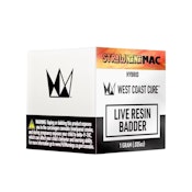 STRAWNANA MAC LIVE RESIN BADDER 1G - WEST COAST CURE