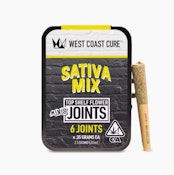 WEST COAST CURE: Sativa Mix Pre-Rolls 6pk/2.1g (S)