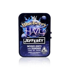 WEST COAST CURE - Infused Preroll - Blueberry Haze - Jefferey - 5 Pack - 3.25G