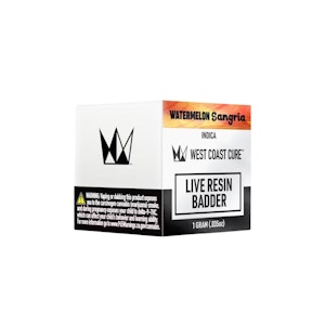 WEST COAST CURE - WATERMELON SANGRIA LIVE RESIN BADDER 1G - WEST COAST CURE