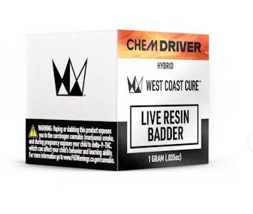 WEST COAST CURE - WCC Chem Driver Live Resin Badder (H) 1g