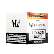 WEST COAST CURE - Governmint Oasis Live Resin Badder 1g