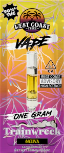West Coast Treez - West Coast Treez | Vape Cartridge | Trainwreck | 1g