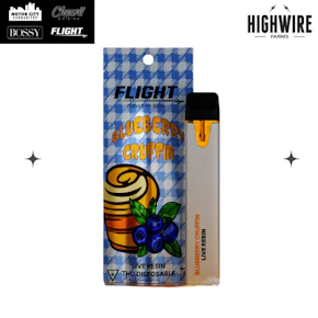 Flight Disposable Blueberry Cruffin Live Resin 1g