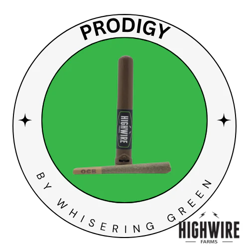 WHISPERING GREEN EXOTICS - Prodigy Preroll 1g Main Image