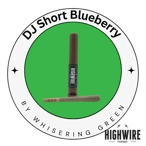 WHISPERING GREEN EXOTICS - DJ Short Blueberry Preroll 1g Main Image