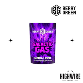 Berry Green Galactic Gas Liquid Diamond Infused 15pk (1gx15)