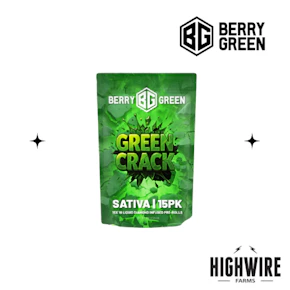 Berry Green Green Crack Liquid Diamond Infused 15pk (1gx15)