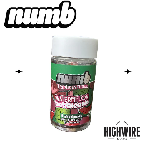 numb - Numb Watermelon Bubblegum Infused 5pk 2.5g Main Image