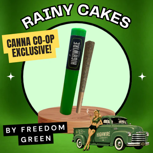 FREEDOM GREEN FARMS - Canna Co-Op Exclusive Rainy Cakes Preroll 1g Main Image
